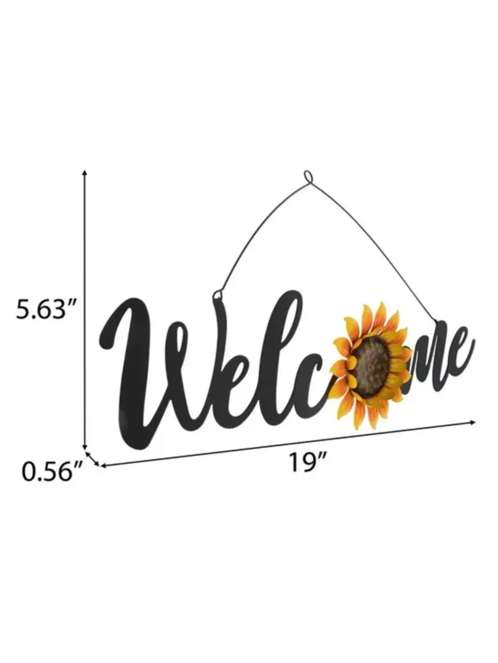 NWT- Metal- Welcome Sign with Sunflower Accent 🌻